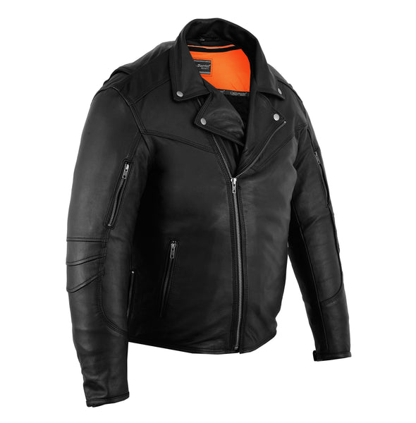 Men's Modern Longer Beltless Biker Jacket